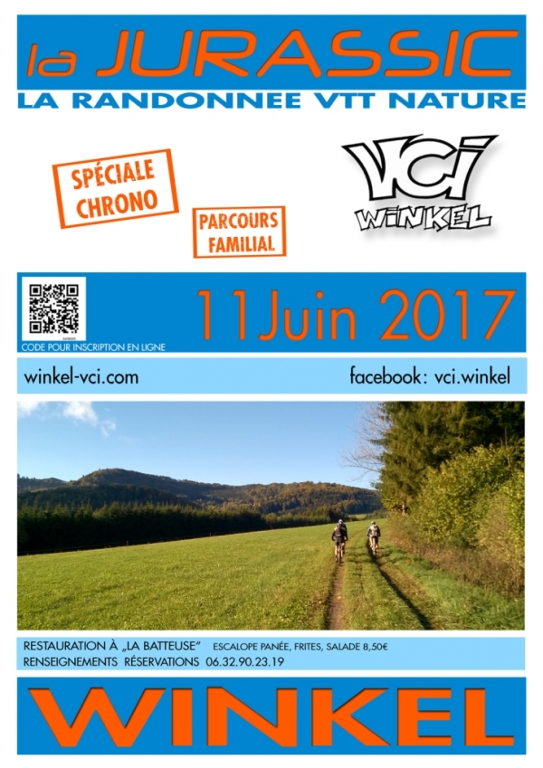 Randonnée VTT  en Alsace  La Jurassic  de Winkel annonce déjà la mis saison