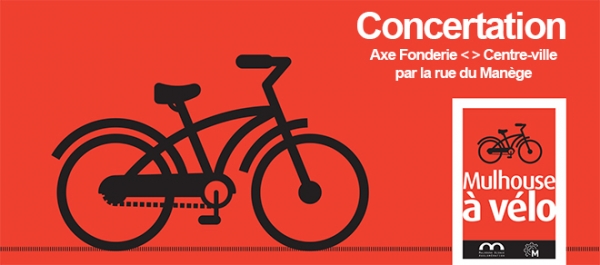 Concertations  vélo quartier Fonderie à Mulhouse