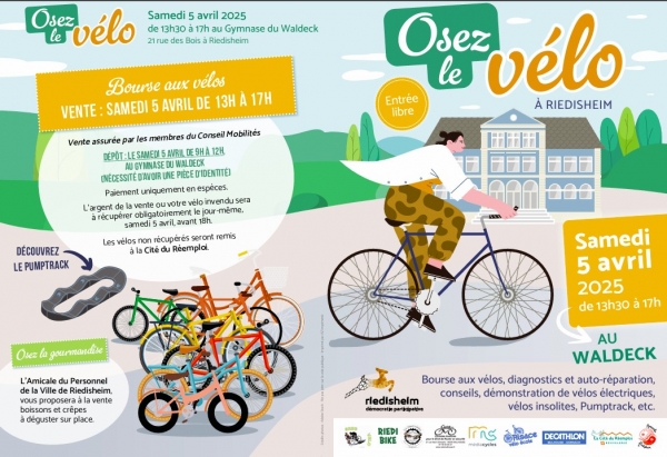 Osez le vélo + Bourse vélos à Riedisheim samedi 5 avril