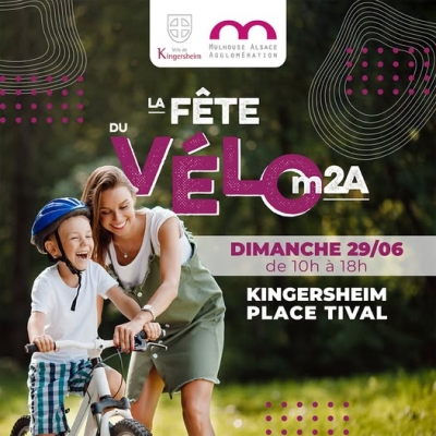 Fête du vélo m2A  29 juin Espace Tival de  Kingersheim