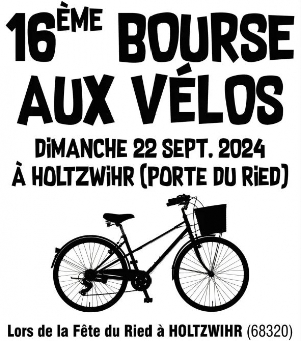 16ème  Bourse aux vélos à Holtzwihr - Fête du Ried