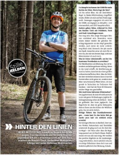 &quot;Bergsteiger&quot; fait l&#039;écho du sondage de la revue &quot;Panorama&quot;  50% des membres du Club Alpin Allemand font du VTT