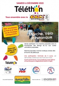 T&eacute;l&eacute;thon organis&eacute; par le CKK &agrave; Kingersheim