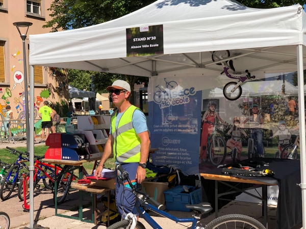 Interview de Jean-Luc pendant la &quot;Fête du vélo de la m2A&quot;