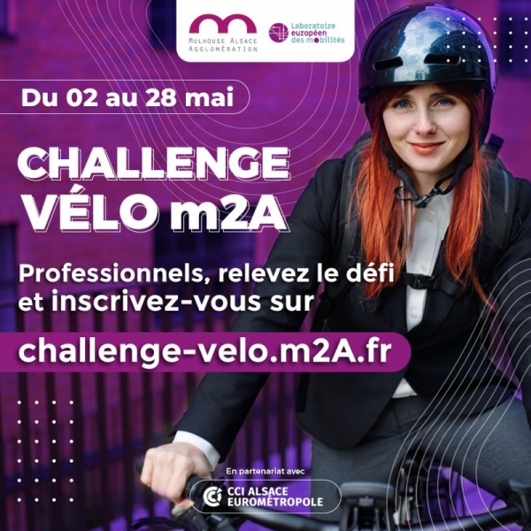 m2A Challenge Vélo - rejoignez l&#039;événement !