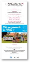 Inauguration de l&#039;installation artistique &quot;SI ON PRENAIT LE VELO&quot; à Kingersheim