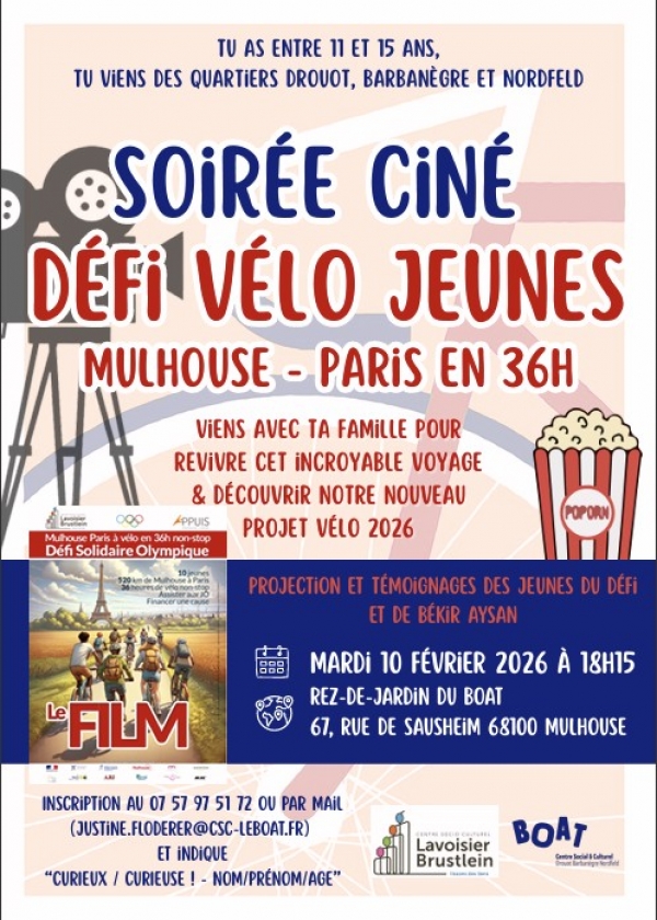 Soir&eacute;e Cin&eacute; &Eacute;change sur le voyage &agrave; v&eacute;lo